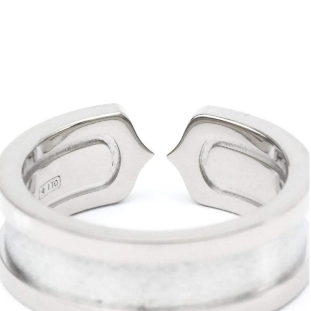 SOLD- Cartier C De Cartier 18K White Gold Diamond Ring - Picture 4 of 12